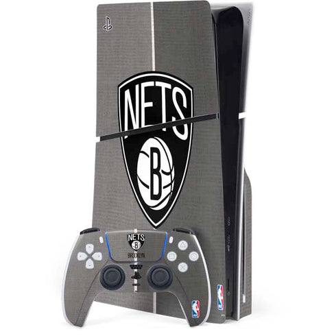 NBA Brooklyn Nets Canvas PS5 Slim Disk Bundle Skin