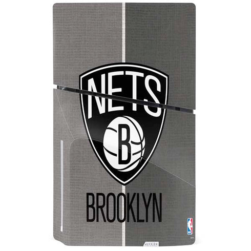 NBA Brooklyn Nets Canvas PS5 Slim Disk Console Skin