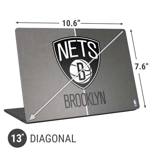 NBA Brooklyn Nets Canvas Universal Laptop 13in (10.6 x 7.6in) Skin