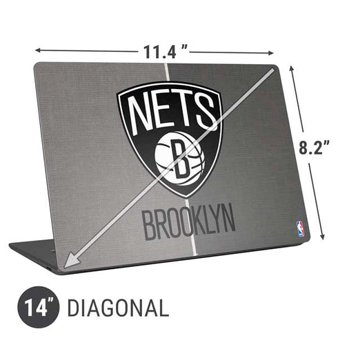 NBA Brooklyn Nets Canvas Universal Laptop 14in (11.4 x 8.2in) Skin