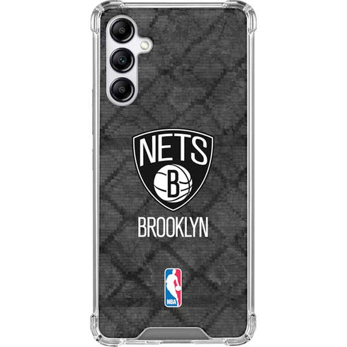 NBA Brooklyn Nets Dark Rust Galaxy A15 5G Clear Case