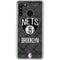 NBA Brooklyn Nets Dark Rust Galaxy A21 Clear Case