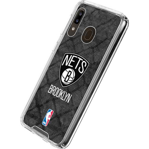 NBA Brooklyn Nets Dark Rust Galaxy A30 Clear Case