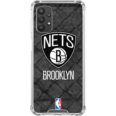 NBA Brooklyn Nets Dark Rust Galaxy A32 5G Clear Case