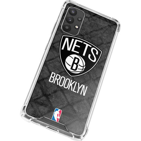 NBA Brooklyn Nets Dark Rust Galaxy A32 5G Clear Case