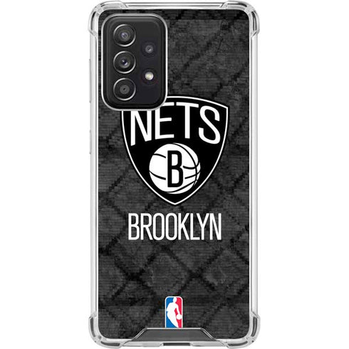 NBA Brooklyn Nets Dark Rust Galaxy A52 5G Clear Case