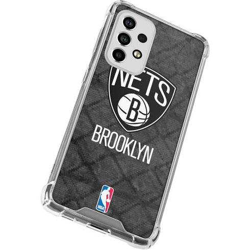 NBA Brooklyn Nets Dark Rust Galaxy A53 5G Clear Case