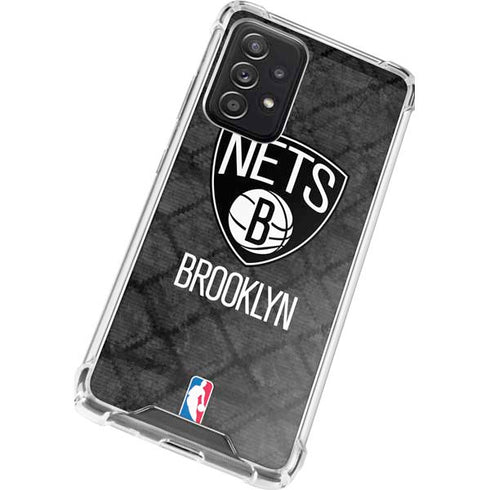NBA Brooklyn Nets Dark Rust Galaxy A72 5G Clear Case