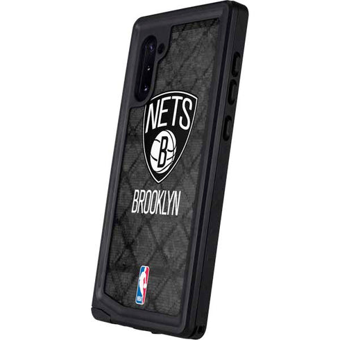 NBA Brooklyn Nets Dark Rust Galaxy Note 10 Waterproof Case