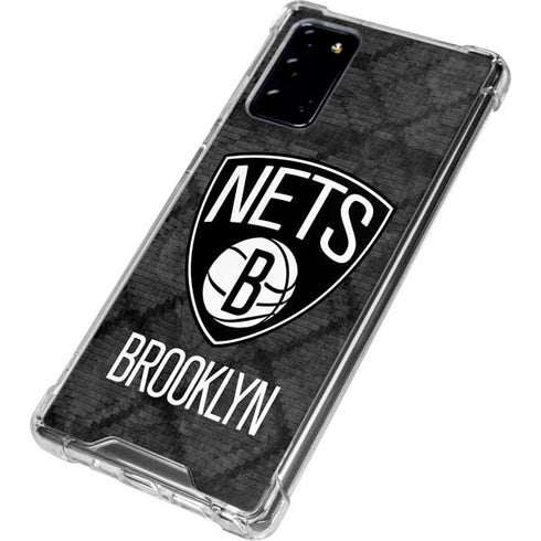 NBA Brooklyn Nets Dark Rust Galaxy Note20 5G Clear Case