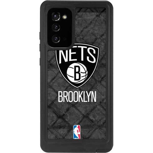 NBA Brooklyn Nets Dark Rust Galaxy Note20 5G Waterproof Case
