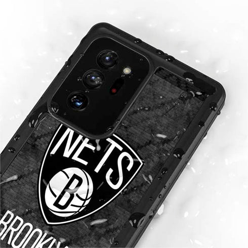 NBA Brooklyn Nets Dark Rust Galaxy Note20 Ultra 5G Waterproof Case