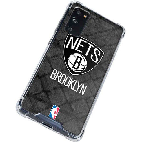 NBA Brooklyn Nets Dark Rust Galaxy S20 FE Clear Case