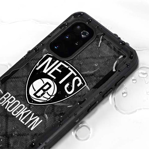 NBA Brooklyn Nets Dark Rust Galaxy S20 Plus Waterproof Case