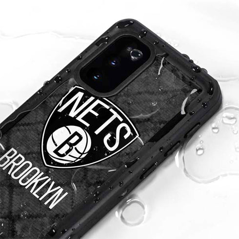NBA Brooklyn Nets Dark Rust Galaxy S20 Waterproof Case