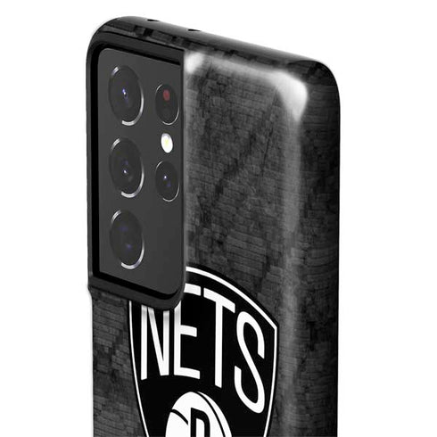 NBA Brooklyn Nets Dark Rust Galaxy S21 Ultra 5G Pro Case