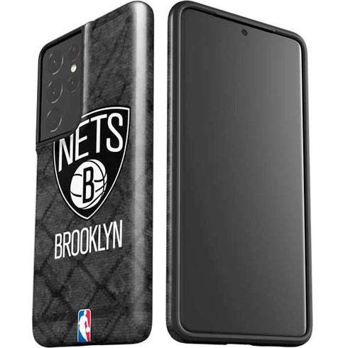 NBA Brooklyn Nets Dark Rust Galaxy S21 Ultra 5G Pro Case