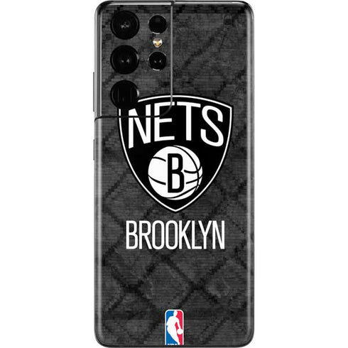 NBA Brooklyn Nets Dark Rust Galaxy S21 Ultra 5G Skin