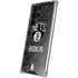 NBA Brooklyn Nets Dark Rust Galaxy S22 Ultra Clear Case