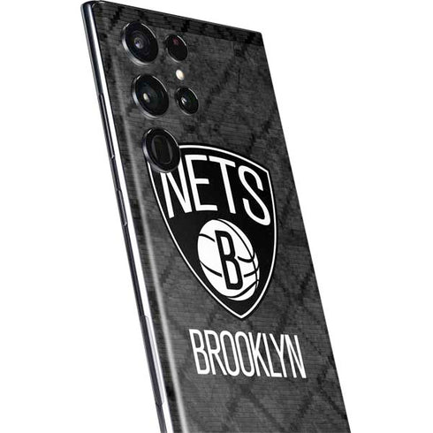 NBA Brooklyn Nets Dark Rust Galaxy S22 Ultra Skin