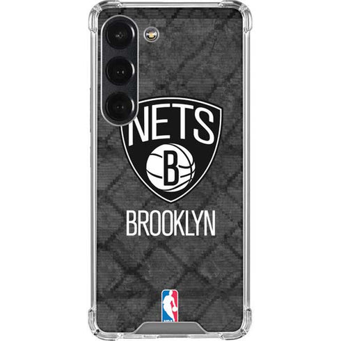 NBA Brooklyn Nets Dark Rust Galaxy S23 Clear Case