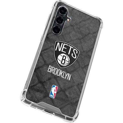 NBA Brooklyn Nets Dark Rust Galaxy S23 FE Clear Case