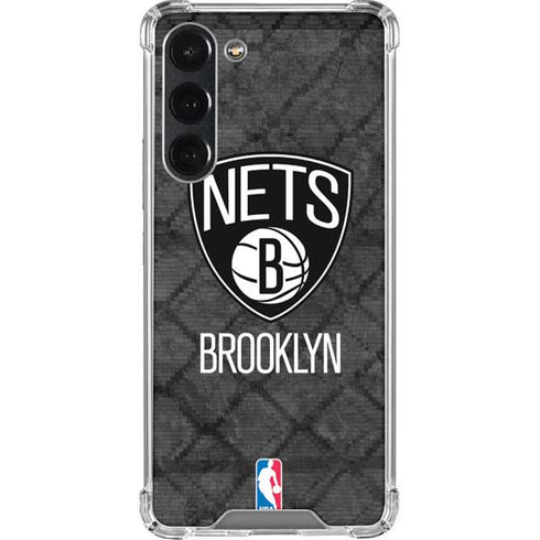 NBA Brooklyn Nets Dark Rust Galaxy S23 Plus Clear Case