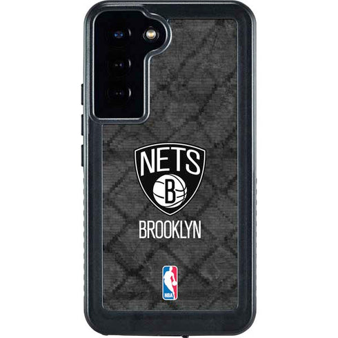 NBA Brooklyn Nets Dark Rust Galaxy S23 Plus Waterproof Case