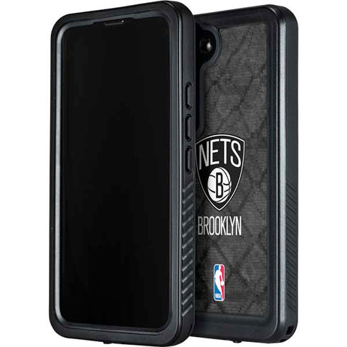 NBA Brooklyn Nets Dark Rust Galaxy S23 Plus Waterproof Case