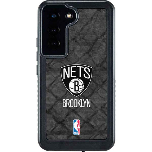 NBA Brooklyn Nets Dark Rust Galaxy S23 Waterproof Case