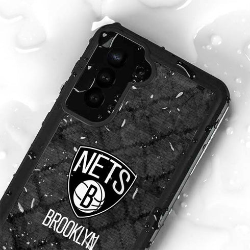 NBA Brooklyn Nets Dark Rust Galaxy S23 Waterproof Case