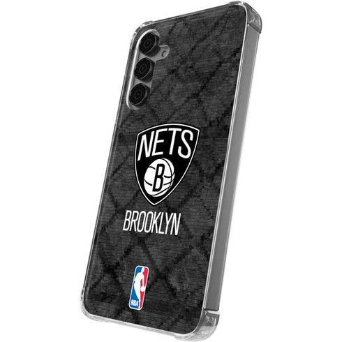 NBA Brooklyn Nets Dark Rust Galaxy S24 Plus Clear Case