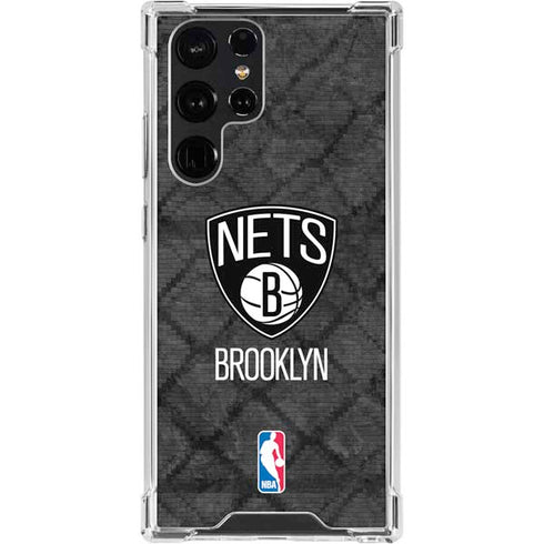 NBA Brooklyn Nets Dark Rust Galaxy S24 Ultra Clear Case