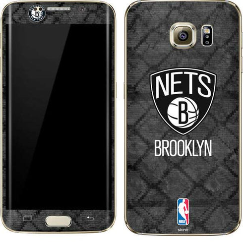 NBA Brooklyn Nets Dark Rust Galaxy S7 Edge Skin