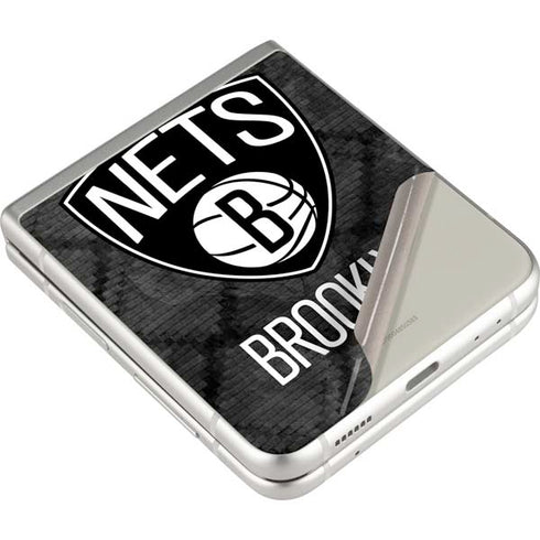 NBA Brooklyn Nets Dark Rust Galaxy Z Flip3 5G Skin