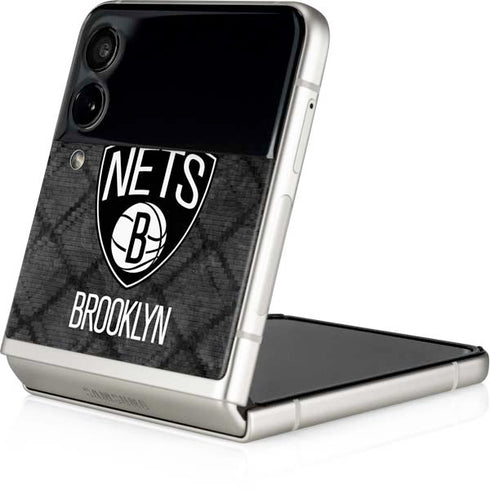 NBA Brooklyn Nets Dark Rust Galaxy Z Flip3 5G Skin