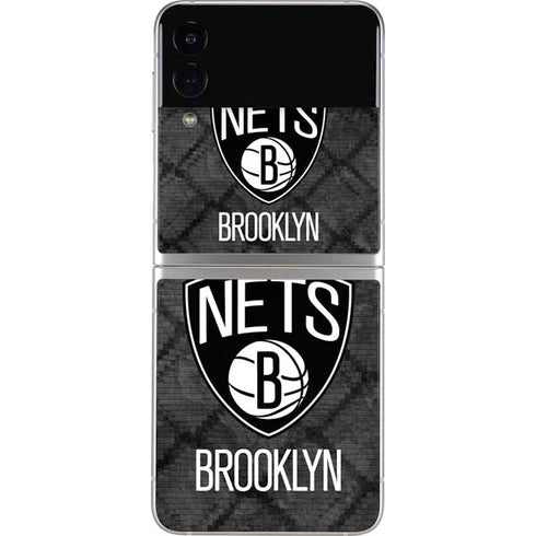 NBA Brooklyn Nets Dark Rust Galaxy Z Flip4 5G Skin
