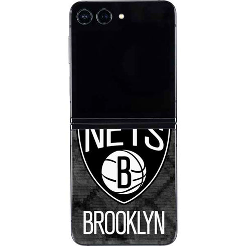 NBA Brooklyn Nets Dark Rust Galaxy Z Flip5 5G Skin