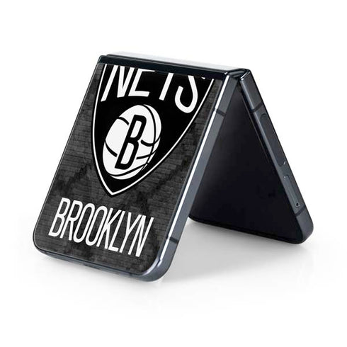 NBA Brooklyn Nets Dark Rust Galaxy Z Flip5 5G Skin
