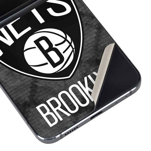 NBA Brooklyn Nets Dark Rust Galaxy Z Flip5 5G Skin