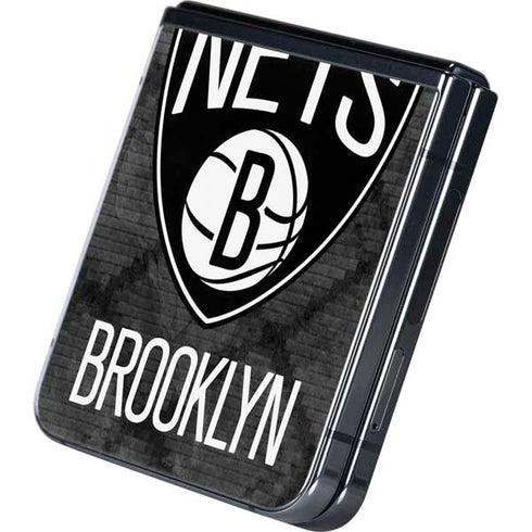 NBA Brooklyn Nets Dark Rust Galaxy Z Flip5 5G Skin