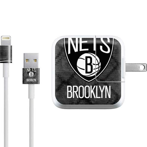 NBA Brooklyn Nets Dark Rust iPad Charger (10W USB) Skin