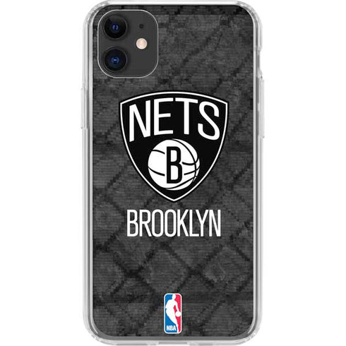 NBA Brooklyn Nets Dark Rust iPhone 11 Clear Case