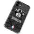 NBA Brooklyn Nets Dark Rust iPhone 12 Mini Clear Case