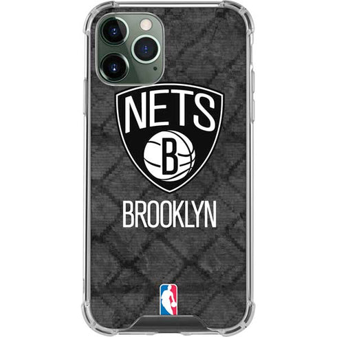 NBA Brooklyn Nets Dark Rust iPhone 12 Pro Clear Case