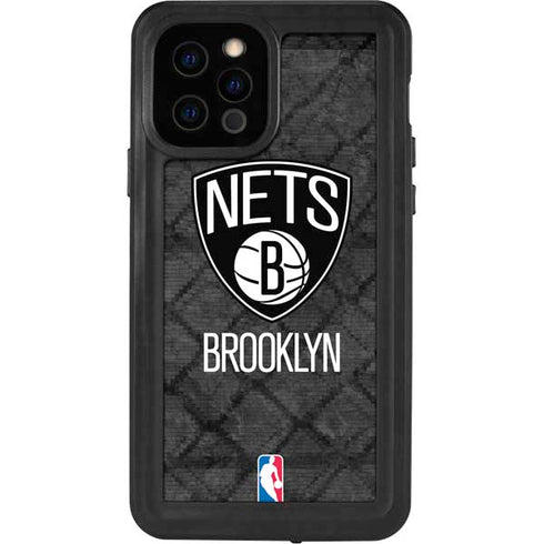NBA Brooklyn Nets Dark Rust iPhone 12 Pro Waterproof Case