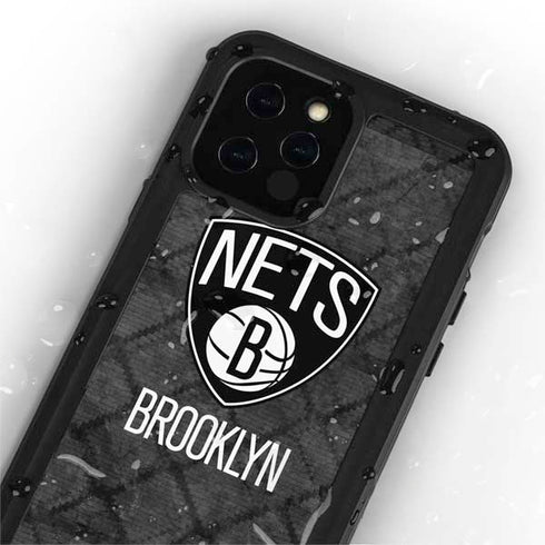 NBA Brooklyn Nets Dark Rust iPhone 12 Pro Waterproof Case
