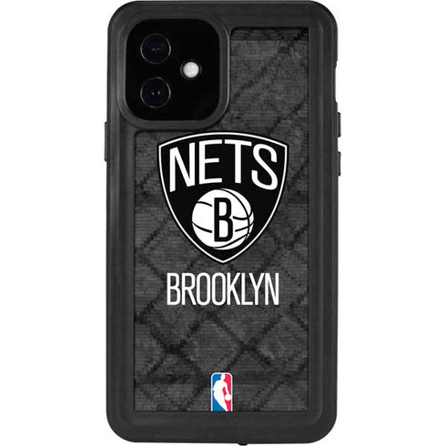 NBA Brooklyn Nets Dark Rust iPhone 12 Waterproof Case