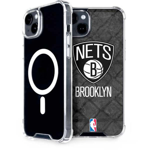 NBA Brooklyn Nets Dark Rust iPhone 14 Plus MagSafe Case