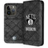 NBA Brooklyn Nets Dark Rust iPhone 14 Pro Folio Case